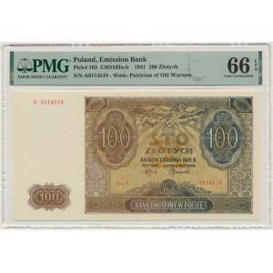 100 złotych 1941 - A - PMG 66 EPQ