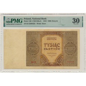 1.000 złotych 1945 - B - PMG 30