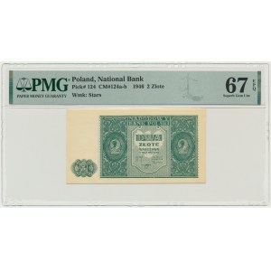 2 Gold 1946 - PMG 67 EPQ - BOTH SQUARE.