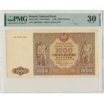 1.000 złotych 1946 - A. - PMG 30 - rzadka odmiana