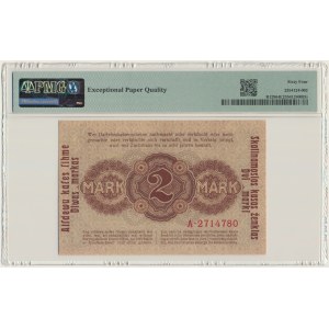 Kowno, 2 Mark 1918 - A - PMG 64 EPQ - RARE