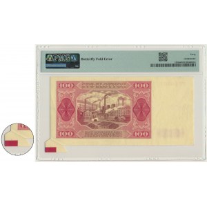 100 złotych 1948 - FP - DESTRUKT - motylek - PMG 40