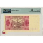 100 złotych 1948 - FP - DESTRUKT - motylek - PMG 40