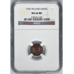 1 grosz 1930 - NGC MS66 RB