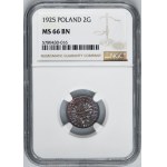 2 grosze 1925 - NGC MS66 BN