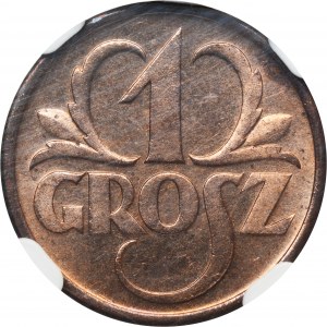 1 grosz 1935 - NGC MS65 RD