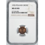 1 grosz 1935 - NGC MS65 RD