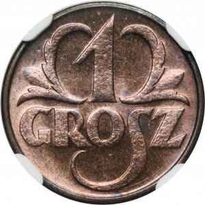1 grosz 1933 - NGC MS66 RB
