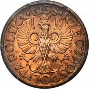 1 grosz 1938 - PCGS MS67 RD