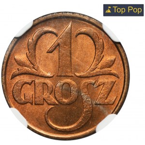 1 grosz 1931 - NGC MS67 RD
