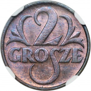 2 grosze 1933 - NGC MS65 RB