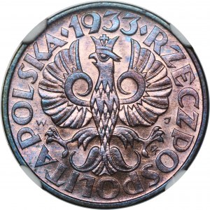 2 grosze 1933 - NGC MS65 RB