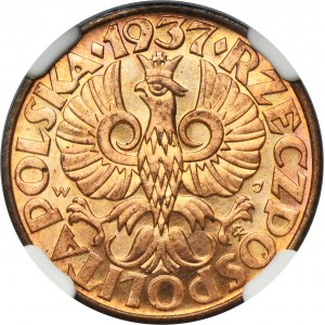 5 groszy 1937 - NGC MS65 RD