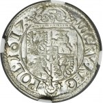 Sigismund III Vasa, 3 Kreuzer Krakau 1617 - NGC MS64