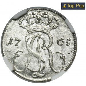 Poniatowski, 3 Groschen Danzig 1765 REOE - NGC MS65 - RARE