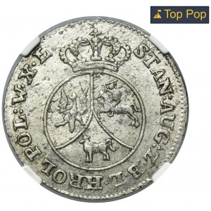 Poniatowski, 10 Groschen Warsaw 1788 EB - NGC MS62