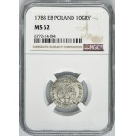 Poniatowski, 10 Groschen Warsaw 1788 EB - NGC MS62