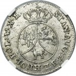 Poniatowski, 10 Groschen Warsaw 1788 EB - NGC MS62