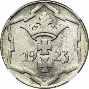 Free City of Danzig, 10 pfennige 1923 - NGC MS64