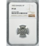 Free City of Danzig, 5 pfennige 1923 - NGC PF64 - PROOF
