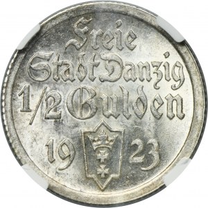 Free City of Danzig, 1/2 gulden 1923 - NGC MS63