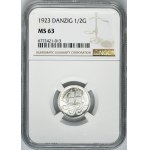Free City of Danzig, 1/2 gulden 1923 - NGC MS63