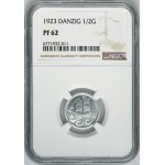 Free City of Danzig, 1/2 gulden 1923 - NGC PF62 - PROOF
