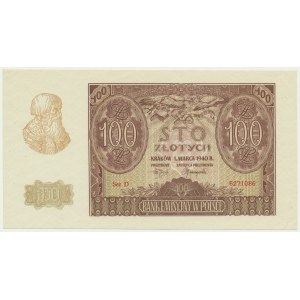 100 złotych 1940 - D -