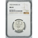 Free City of Danzig, 2 gulden 1923 - NGC MS63