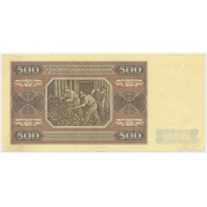 500 złotych 1948 - BZ - papier prążkowany