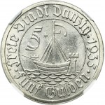Free City of Danzig, 5 gulden 1935 - NGC MS66