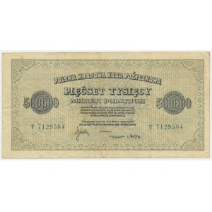 500.000 marek 1923 - T - 7 cyfr -