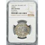 Jean II Casimir, Ort Torun 1663 HDL - NGC UNC DETAILS
