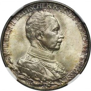 Allemagne, Royaume de Prusse, Guillaume II, 2 Marques Berlin 1913 A - NGC MS66