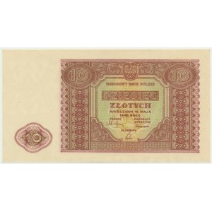 10 złotych 1946 - papier kremowy
