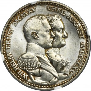 Germany, Saxe-Weimar-Eisenach, Wilhelm Ernst, 3 Mark Berlin 1915 A - NGC MS65