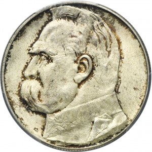 Piłsudski, 10 złotych 1938 - PCGS MS63