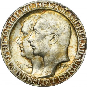 Germany, Kingdom of Prussia, Wilhem II, 3 Mark Berlin 1910 A - PCGS MS65
