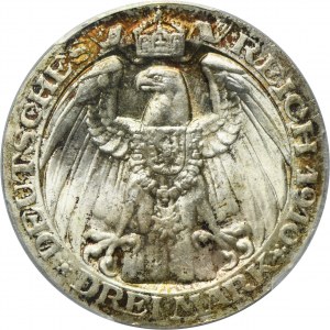 Germany, Kingdom of Prussia, Wilhem II, 3 Mark Berlin 1910 A - PCGS MS65