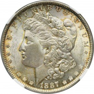 USA, 1 Dollar Philadelphia 1887 - Morgan - NGC MS63