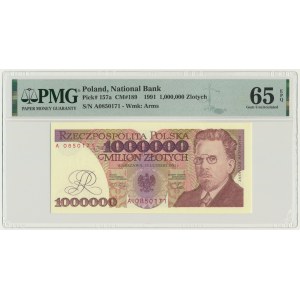 1 milion złotych 1991 - A - PMG 65 EPQ - pierwsza seria