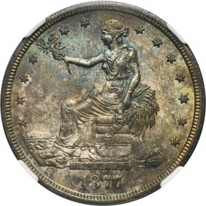 USA, 1 Dollar San Francisco 1877 S - Trade Dollar - NGC MS63