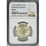 Germany, Weimar Republic, 3 Mark Berlin 1927 A - NGC MS67