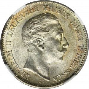 Germany, Kingdom of Prussia, Wilhelm II, 2 Mark Berlin 1899 A - NGC MS63