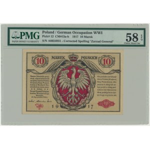 10 marks 1916 - General - tickets - PMG 58 EPQ - BERLIN IV.