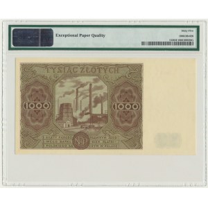 1.000 złotych 1947 - A - PMG 65 EPQ - pierwsza seria