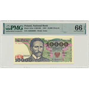 10,000 gold 1987 - A - PMG 66 EPQ - first series