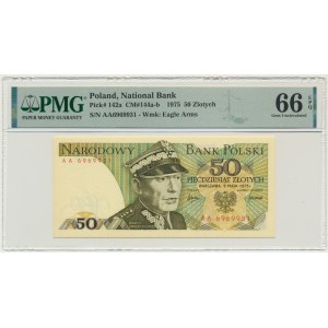 50 złotych 1975 - AA - PMG 66 EPQ