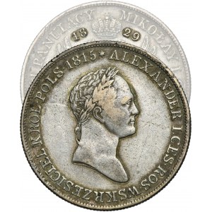 Kingdom of Poland, 5 Zloty Warsaw 1829 FH - RARE