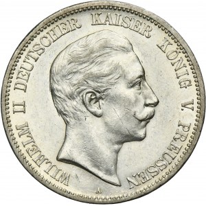 Germany, Kingdom of Prussia, Wilhelm II, 5 Mark Berlin 1901 A